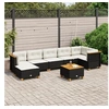Image de Salon de jardin modulable rotin noir 8 pieces 63.5 x 63.5 x 36