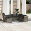 Image de Salon de jardin modulable gris rotin 7 pieces x 56.5 cm