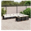 Image de Salon de Jardin avec Coussins 11 pcs, Canapés avec Pieds Réglables, Ensemble de Meubles d'Extérieur Patio Terrasse, 3250181