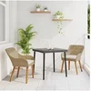 Image de Ensemble de repas de jardin 3 pièces Beige Poly Rattan 3261691