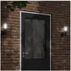 Image de Applique murale d'extérieur noir acier inoxydable, éclairage mural d'extérieur, lampe murale de jardin, applique 4006232