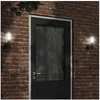 Image de Applique murale d'extérieur noir acier inoxydable, éclairage mural d'extérieur, lampe murale de jardin, applique 4006240