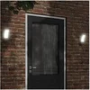 Image de Appliques murales LED d'extérieur 2 pcs noir, éclairage mural LED d'extérieur, lampe murale de jardin, applique 4006261