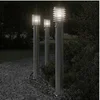 Image de Lampadaires d'extérieur avec capteurs 3 pcs acier inoxydable, éclairage au sol d'extérieur, éclairage au sol de 4006368