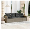 Image de Salon de Jardin avec Coussins 4 pcs, Canapés de Terrasse, Ensemble de Meubles de Patio, Mobilier d'Extérieur, Gris 3258175