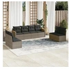 Image de Salon de Jardin avec Coussins 8 pcs, Canapés de Terrasse, Ensemble de Meubles de Patio, Mobilier d'Extérieur, Gris 3258294
