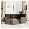 Image de Salon de Jardin avec Coussins 5 pcs, Canapés de Terrasse, Ensemble de Meubles de Patio, Mobilier d'Extérieur, Gris 3258343