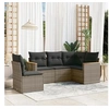 Image de Salon de Jardin avec Coussins 5 pcs, Canapés de Terrasse, Ensemble de Meubles de Patio, Mobilier d'Extérieur, Gris 3258378