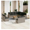 Image de Salon de Jardin avec Coussins 12 pcs, Canapés de Terrasse, Ensemble de Meubles de Patio, Mobilier d'Extérieur, Beige 3260595