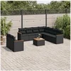 Image de Ensemble à Manger de Jardin avec Coussins 17 pcs, Table et Chaises à Dossier Rabattable, Meubles d'Extérieur Patio 3211784
