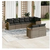 Image de Salon de Jardin avec Coussins 8 pcs, Canapés de Terrasse, Ensemble de Meubles de Patio, Mobilier d'Extérieur, Gris 3258553