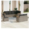 Image de Salon de jardin modulable resine tressee gris 8 pieces 62.0 x 62 x 69 8 personnes