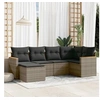 Image de Salon de Jardin avec Coussins 6 pcs, Canapés de Terrasse, Ensemble de Meubles de Patio, Mobilier d'Extérieur, Gris 3258581