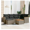 Image de Salon de Jardin avec Coussins 7 pcs, Canapés de Terrasse, Ensemble de Meubles de Patio, Mobilier d'Extérieur, Gris 3258588