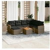 Image de Salon de Jardin avec Coussins 8 pcs, Canapés de Terrasse, Ensemble de Meubles de Patio, Mobilier d'Extérieur, Gris 3258616