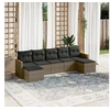 Image de Salon de Jardin avec Coussins 7 pcs, Canapés de Terrasse, Ensemble de Meubles de Patio, Mobilier d'Extérieur, Gris 3258637