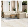 Image de Salon de Jardin avec Coussins 10 pcs, Canapés de Terrasse, Ensemble de Meubles de Patio, Mobilier d'Extérieur, Beige 3258712