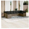 Image de Salon de Jardin avec Coussins 10 pcs, Canapés de Terrasse, Ensemble de Meubles de Patio, Mobilier d'Extérieur, Gris 3258728