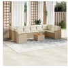 Image de Salon de Jardin avec Coussins 11 pcs, Canapés de Terrasse, Ensemble de Meubles de Patio, Mobilier d'Extérieur, Beige 3258733