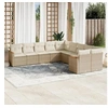 Image de Salon de Jardin avec Coussins 10 pcs, Canapés de Terrasse, Ensemble de Meubles de Patio, Mobilier d'Extérieur, Beige 3258754