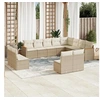 Image de Salon de jardin modulable rotin beige 12 pieces 12 personnes
