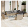 Image de Salon de Jardin avec Coussins 13 pcs, Canapés de Terrasse, Ensemble de Meubles de Patio, Mobilier d'Extérieur, Beige 3258888