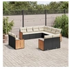 Image de Salon de Jardin avec Coussins 13 pcs, Canapés de Terrasse, Ensemble de Meubles de Patio, Mobilier d'Extérieur, Gris 3258882