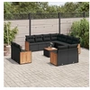 Image de Ensemble à Manger de Jardin avec Coussins 13 pcs, Table et Chaises à Dossier Rabattable, Meubles d'Extérieur Patio 3210584