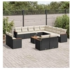Image de Salon de Jardin avec Coussins 12 pcs, Canapés de Terrasse, Ensemble de Meubles de Patio, Mobilier d'Extérieur, Gris 3258539