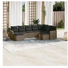 Image de Salon de Jardin avec Coussins 9 pcs, Canapés de Terrasse, Ensemble de Meubles de Patio, Mobilier d'Extérieur, Gris 3258945