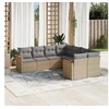 Image de Salon de Jardin avec Coussins 8 pcs, Canapés de Terrasse, Ensemble de Meubles de Patio, Mobilier d'Extérieur, Beige 3258958
