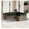 Image de Salon de Jardin avec Coussins 8 pcs, Canapés de Terrasse, Ensemble de Meubles de Patio, Mobilier d'Extérieur, Gris 3258959