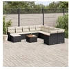 Image de Salon de jardin modulable rotin noir 12 pieces 11 personnes