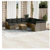 Image de Salon de Jardin avec Coussins 10 pcs, Canapés avec Pieds Réglables, Ensemble de Meubles d'Extérieur Patio Terrasse, 3218141