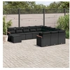 Image de Salon de Jardin avec Coussins 9 pcs, Canapés avec Pieds Réglables, Ensemble de Meubles d'Extérieur Patio Terrasse, 3249970