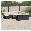 Image de Salon de Jardin avec Coussins 11 pcs, Canapés de Terrasse, Ensemble de Meubles de Patio, Mobilier d'Extérieur, Gris 3257089