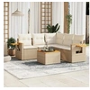 Image de Salon de Jardin avec Coussins 6 pcs, Canapés de Terrasse, Ensemble de Meubles de Patio, Mobilier d'Extérieur, Beige 3259209