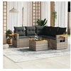 Image de Salon de jardin modulable resine tressee gris 6 pieces 62 x 62 x 69 cm 5 personnes