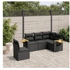 Image de Salon de Jardin avec Coussins 5 pcs, Canapés de Terrasse, Ensemble de Meubles de Patio, Mobilier d'Extérieur, Noir 3259213