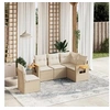 Image de Salon de Jardin avec Coussins 5 pcs, Canapés de Terrasse, Ensemble de Meubles de Patio, Mobilier d'Extérieur, Beige 3259216