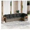 Image de Salon de Jardin avec Coussins 6 pcs, Canapés de Terrasse, Ensemble de Meubles de Patio, Mobilier d'Extérieur, Gris 3259232