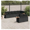 Image de 8 personnes salon de jardin modulable 8 pieces resine tressee 62.0 x 62 x 69 noir