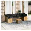Image de Salon de jardin modulable rotin gris 8 pieces x 59 x 69 7 personnes
