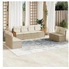 Image de Salon de Jardin avec Coussins 8 pcs, Canapés de Patio, Ensemble de Meubles, Mobilier de Terrasse Extérieur, Beige 3259972