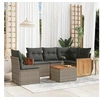 Image de Salon de Jardin avec Coussins 6 pcs, Canapés de Patio, Ensemble de Meubles, Mobilier de Terrasse Extérieur, Gris 3260065