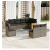 Image de Salon de Jardin avec Coussins 8 pcs, Canapés de Terrasse, Ensemble de Meubles de Patio, Mobilier d'Extérieur, Gris 3260128
