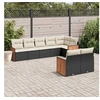 Image de Salon de jardin modulable rotin noir 8 pieces x 59 x 69 8 personnes