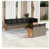 Image de Salon de Jardin avec Coussins 8 pcs, Canapés de Patio, Ensemble de Meubles, Mobilier de Terrasse Extérieur, Gris 3260233