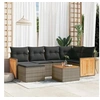 Image de Salon de Jardin avec Coussins 7 pcs, Canapés de Patio, Ensemble de Meubles, Mobilier de Terrasse Extérieur, Gris 3260268