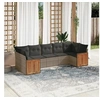 Image de Salon de Jardin avec Coussins 7 pcs, Canapés de Patio, Ensemble de Meubles, Mobilier de Terrasse Extérieur, Gris 3260352